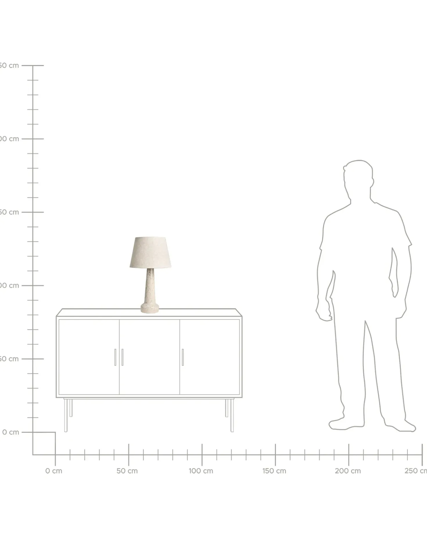 Lampada da tavolo HUMUYA Ceramica Beige chiaro