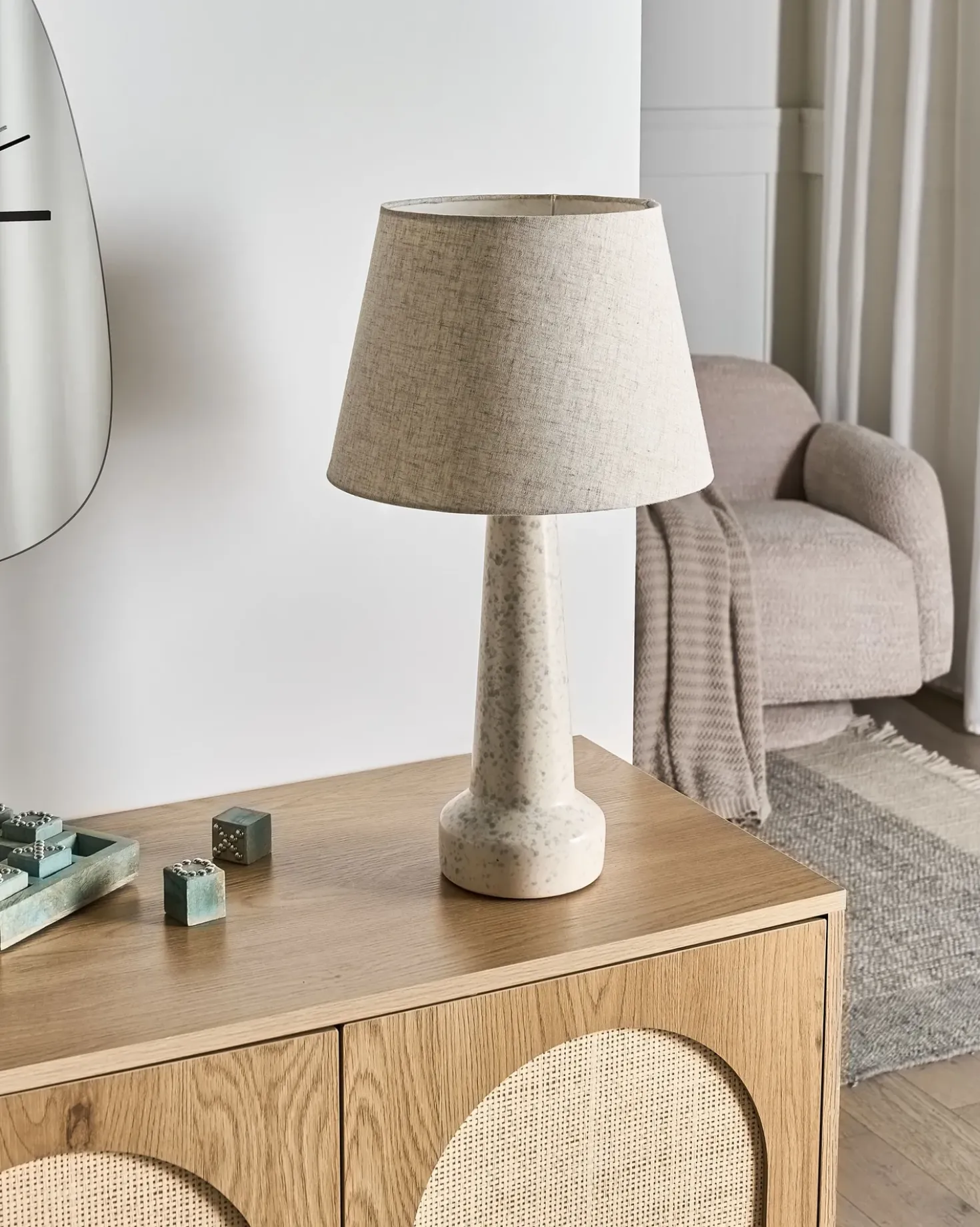 Lampada da tavolo HUMUYA Ceramica Beige chiaro