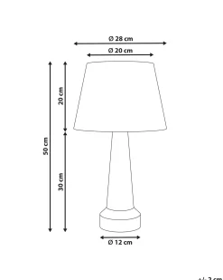 Lampada da tavolo HUMUYA Ceramica Beige chiaro