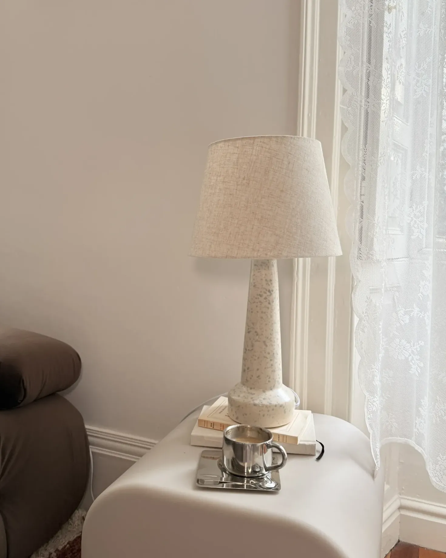 Lampada da tavolo HUMUYA Ceramica Beige chiaro