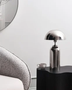 Lampada da tavolo JALANGI Metallo Argento
