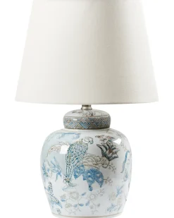 Lampada da tavolo JAMAPA Porcellana Bianco/Blu