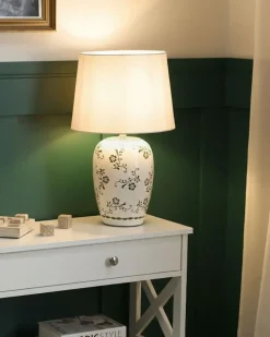Lampada da tavolo JINNY Ceramica Bianco