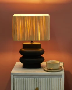 Lampada da tavolo JUDY Ceramica Nero