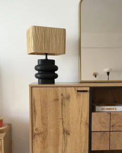 Lampada da tavolo JUDY Ceramica Nero