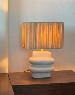 Lampada da tavolo JUDY Ceramica Bianco