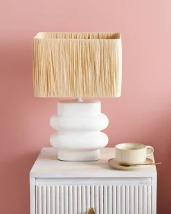 Lampada da tavolo JUDY Ceramica Bianco