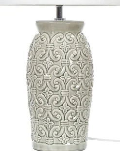 Lampada da tavolo KHOPER Ceramica Grigio