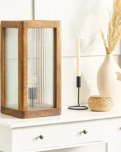 Lampada da tavolo KOLIDAM Legno di mango Marrone