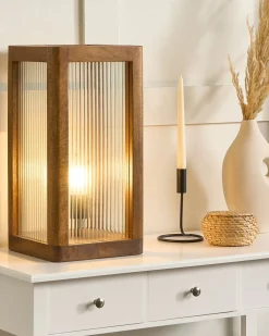 Lampada da tavolo KOLIDAM Legno di mango Marrone