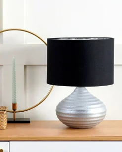 Lampada da tavolo KUBAN Ceramica Argento