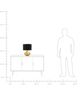 Lampada da tavolo KUBAN Ceramica Oro