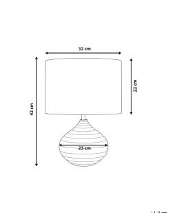 Lampada da tavolo KUBAN Ceramica Oro