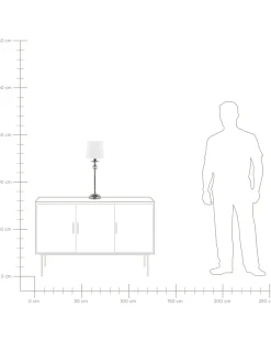 Lampada da tavolo KUBENA Metallo Bianco