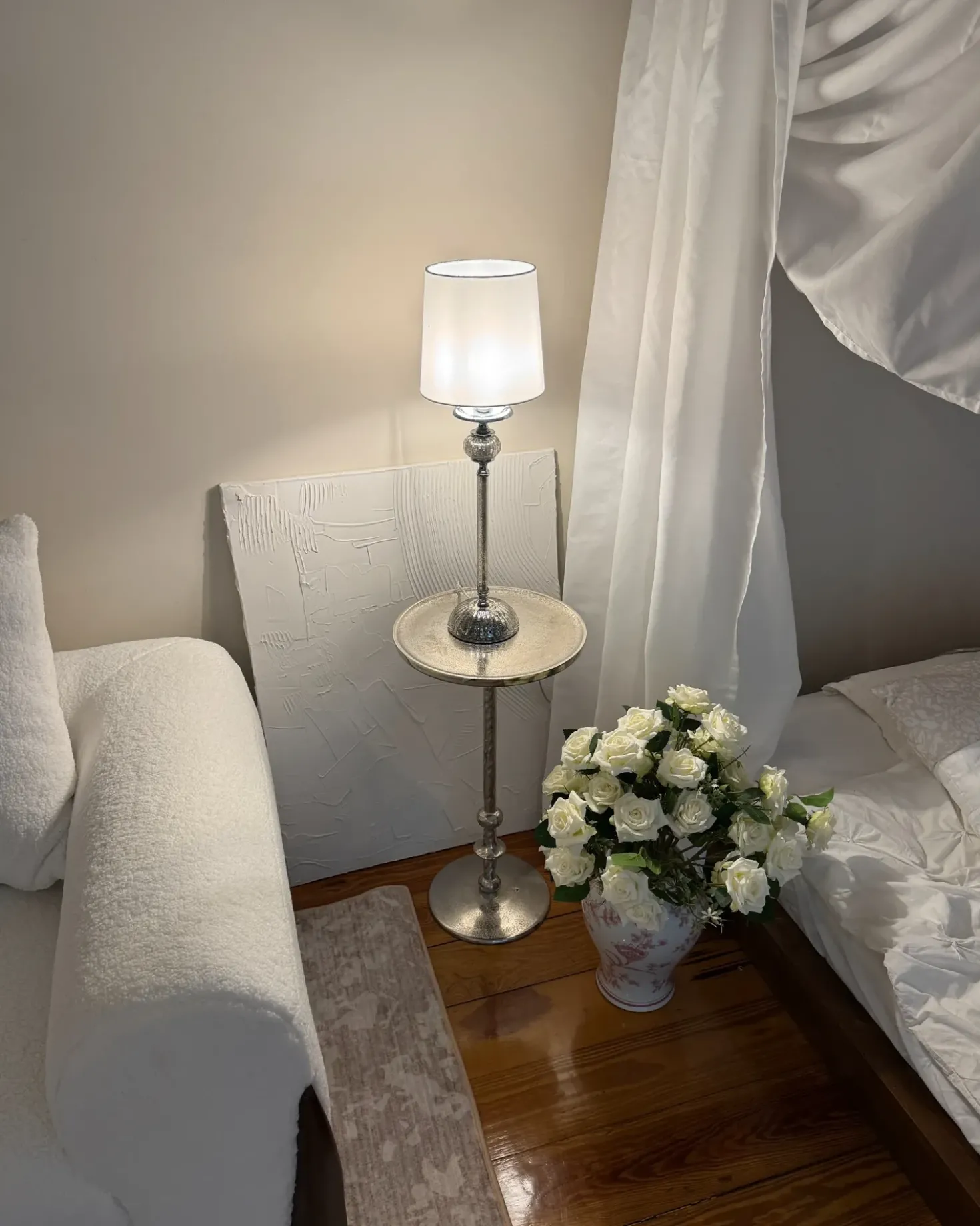 Lampada da tavolo KUBENA Metallo Bianco