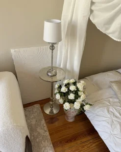 Lampada da tavolo KUBENA Metallo Bianco