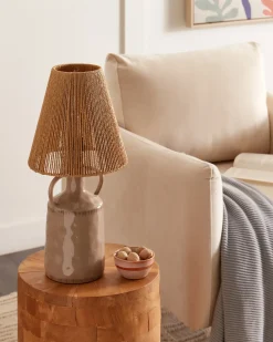 Lampada da tavolo LARISSOS Ceramica Tortora