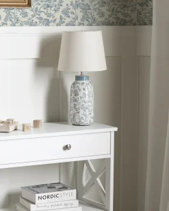 Lampada da tavolo LEMPA Ceramica Bianco/Blu