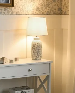 Lampada da tavolo LEMPA Ceramica Bianco/Blu