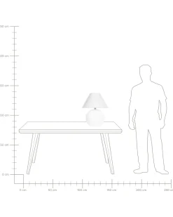 Lampada da tavolo LIMIA Ceramica Bianco sporco