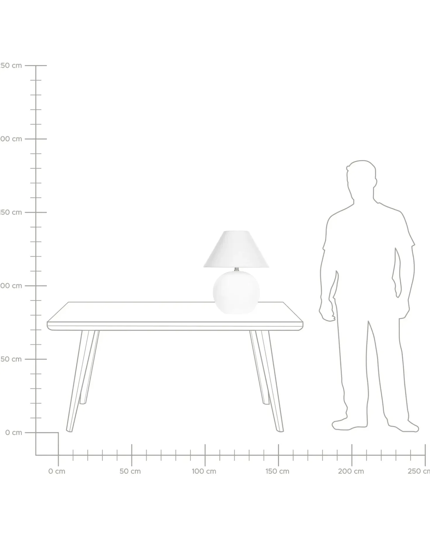 Lampada da tavolo LIMIA Ceramica Bianco sporco