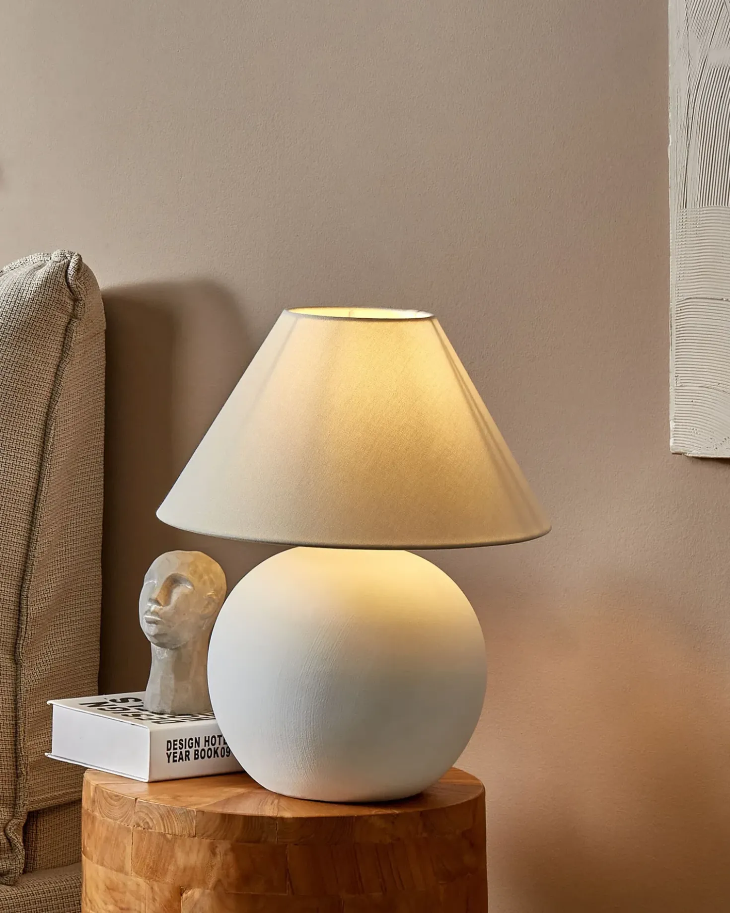 Lampada da tavolo LIMIA Ceramica Bianco sporco