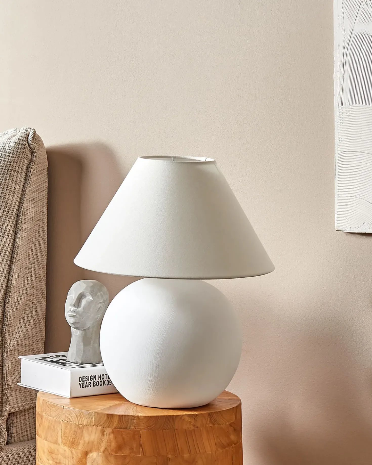 Lampada da tavolo LIMIA Ceramica Bianco sporco