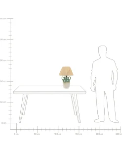 Lampada da tavolo LIMONES Ceramica Verde