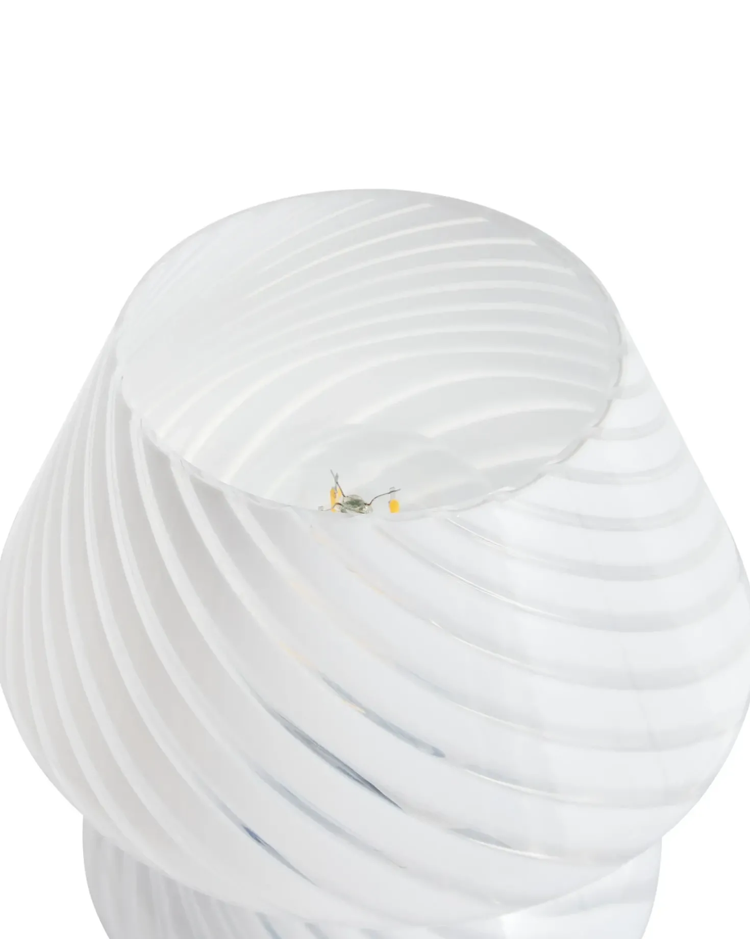 Lampada da tavolo LOBO Vetro Bianco