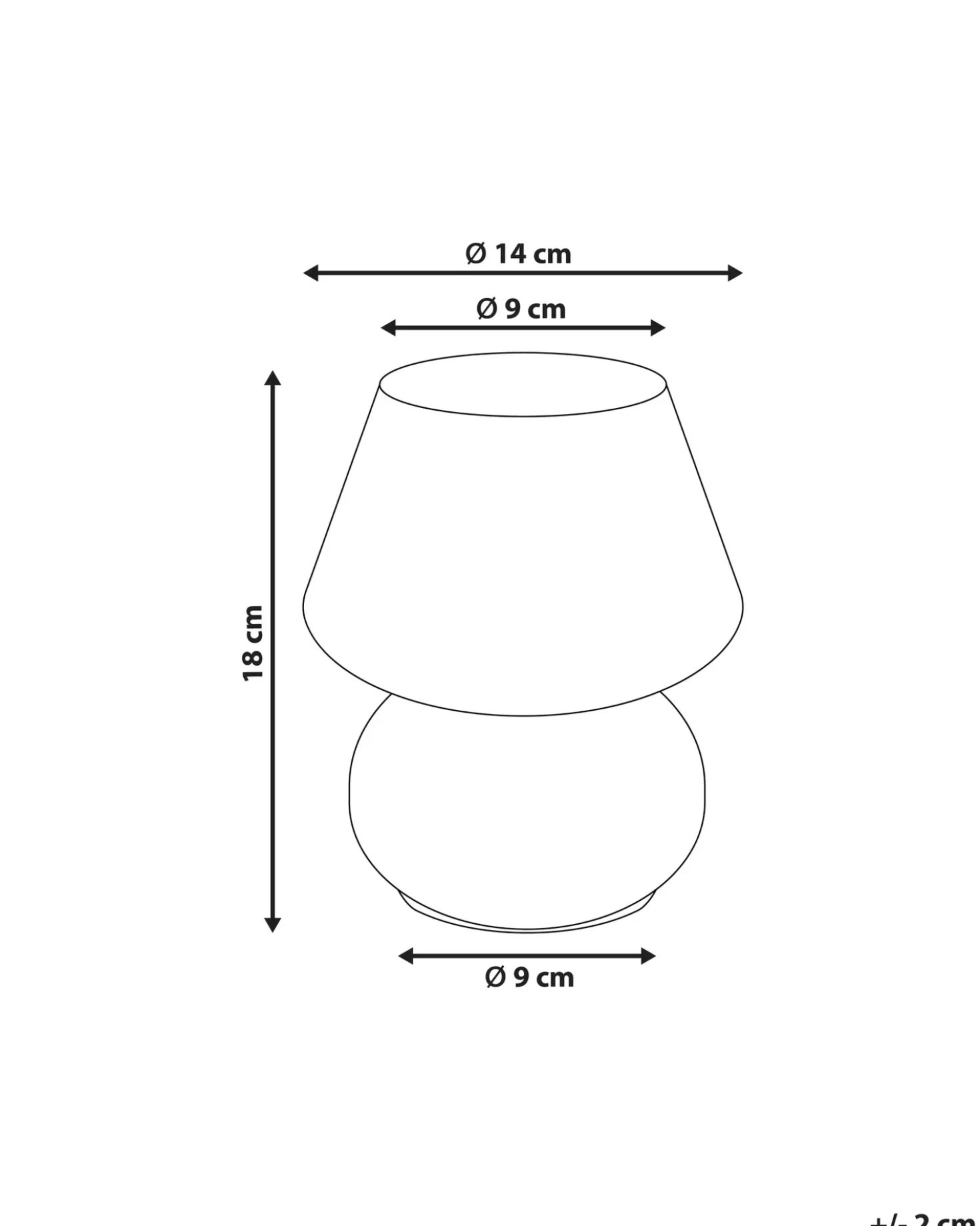Lampada da tavolo LOBO Vetro Bianco
