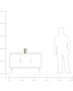 Lampada da tavolo LOBO Vetro Verde