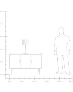 Lampada da tavolo LOKY Metallo Bianco