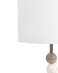 Lampada da tavolo LOKY Metallo Bianco/Beige