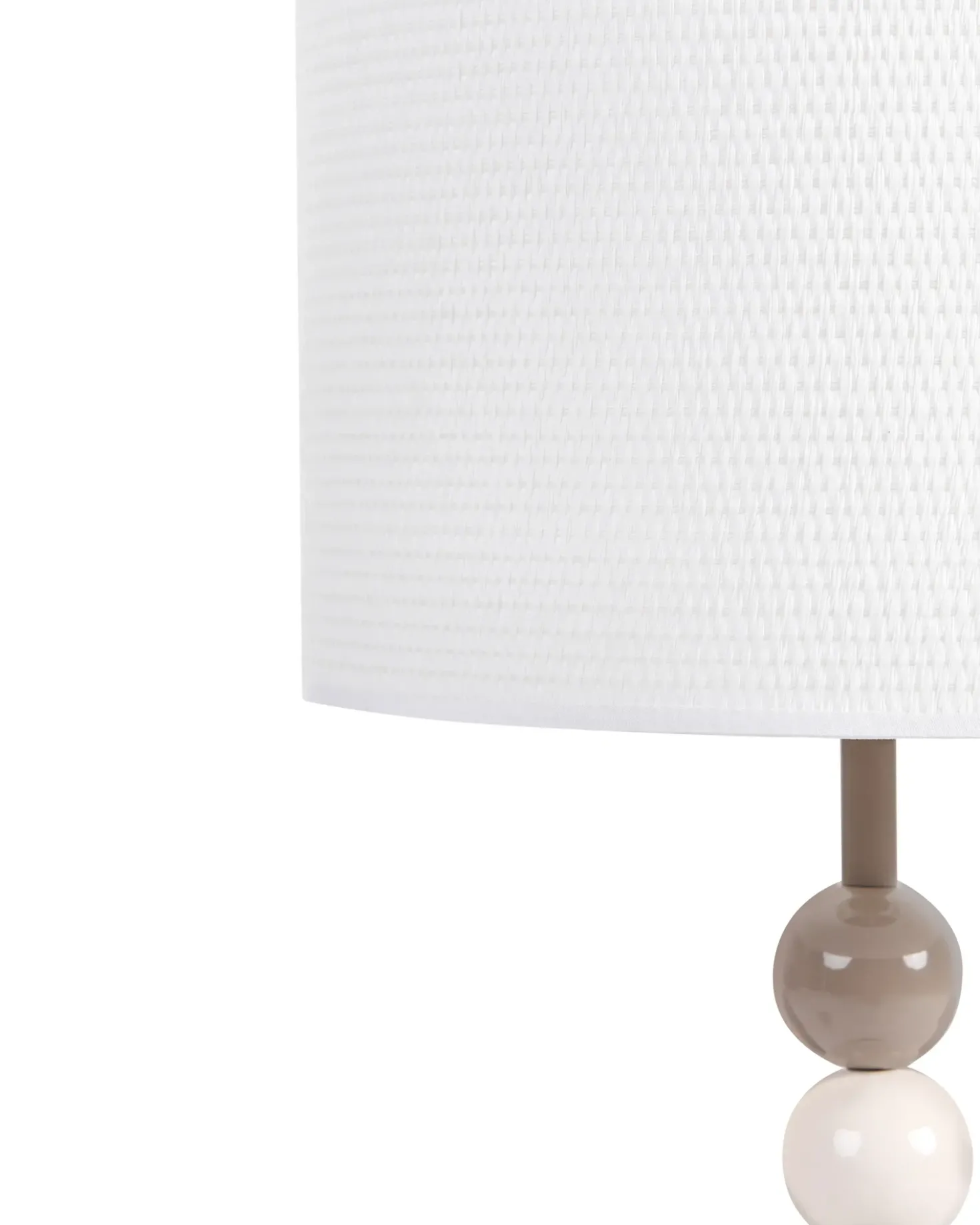 Lampada da tavolo LOKY Metallo Bianco/Beige