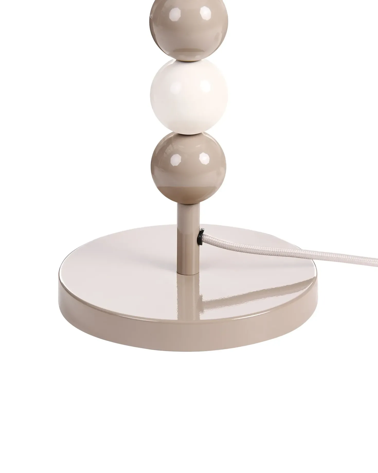 Lampada da tavolo LOKY Metallo Bianco/Beige