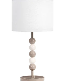 Lampada da tavolo LOKY Metallo Bianco/Beige