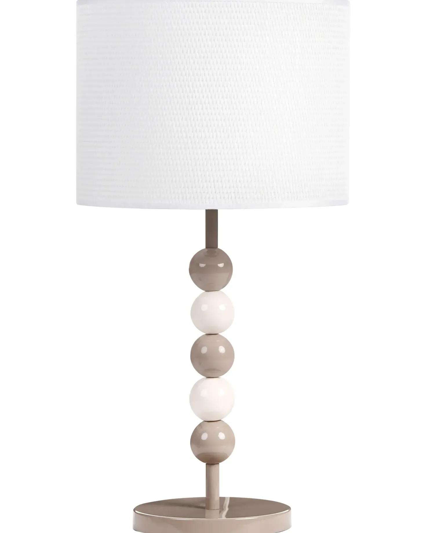 Lampada da tavolo LOKY Metallo Bianco/Beige