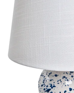 Lampada da tavolo MACAL Ceramica Bianco/Blu