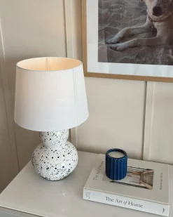 Lampada da tavolo MACAL Ceramica Bianco/Blu