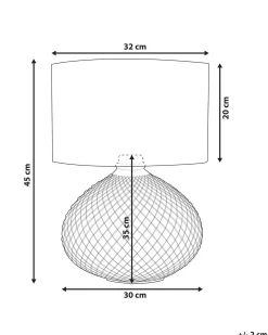 Lampada da tavolo MADON Vetro Oro