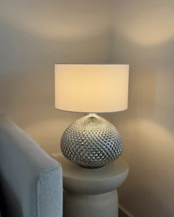 Lampada da tavolo MADON Vetro Argento