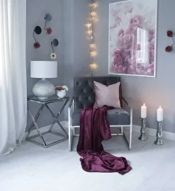 Lampada da tavolo MADON Vetro Argento