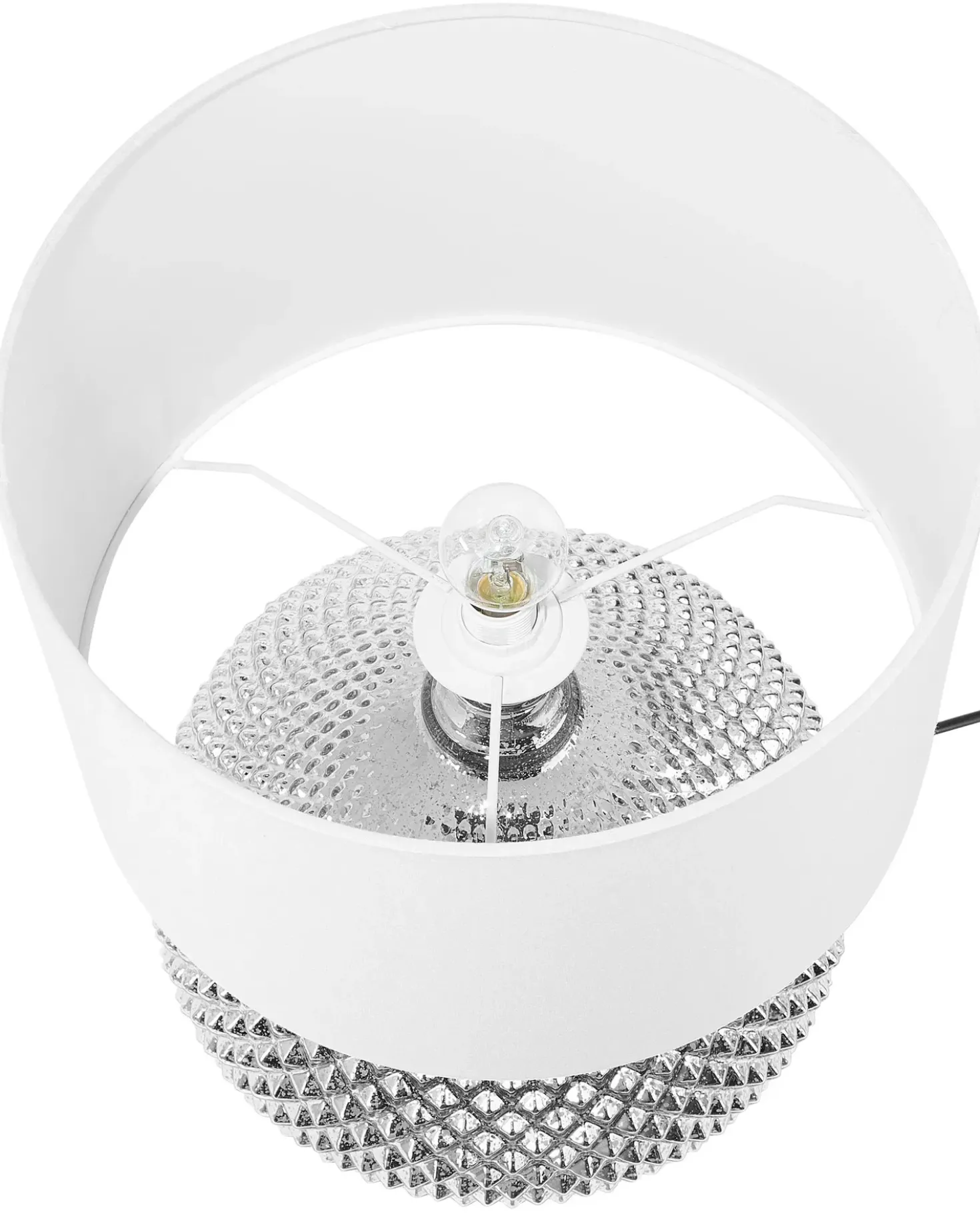 Lampada da tavolo MADON Vetro Argento