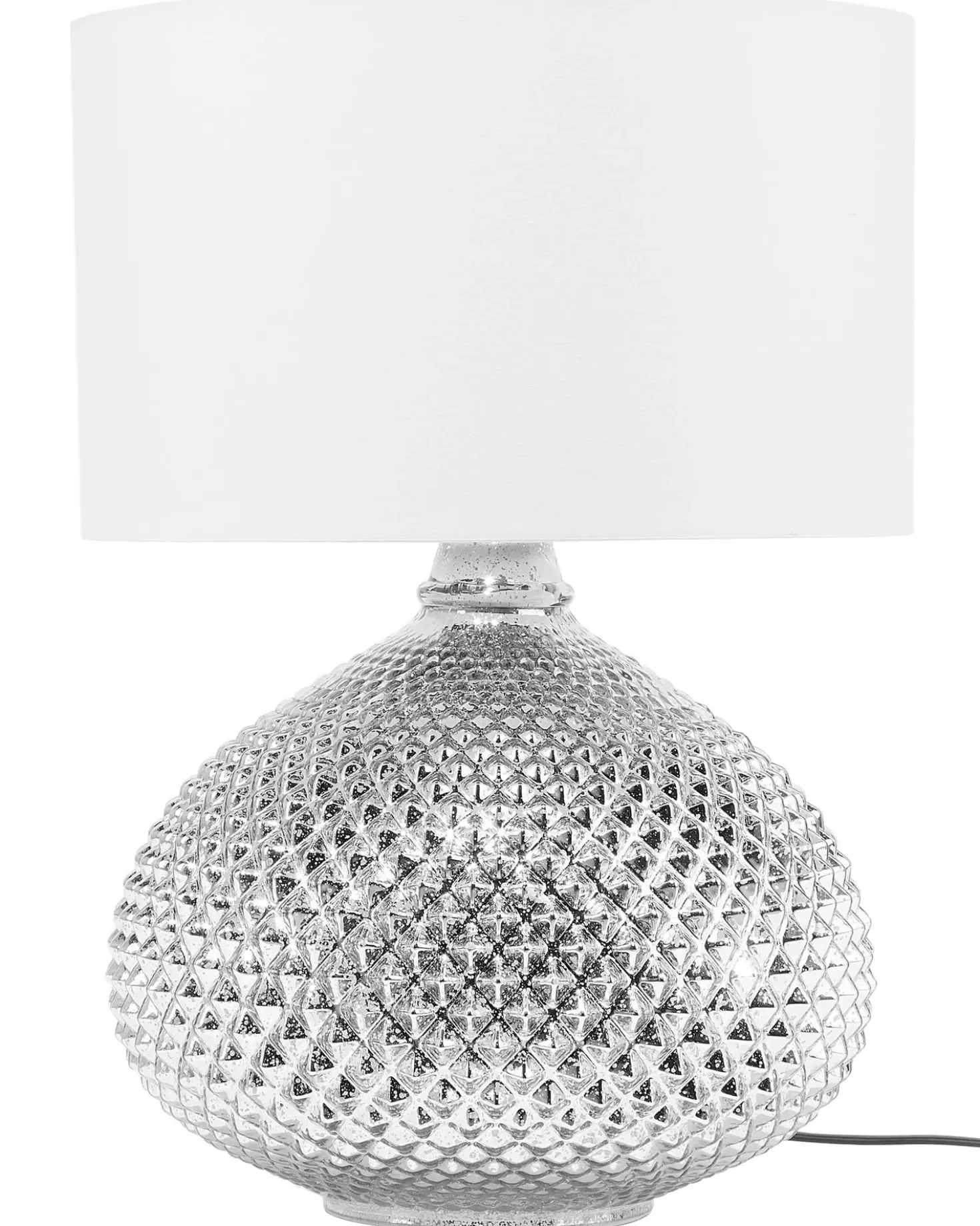 Lampada da tavolo MADON Vetro Argento