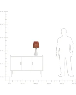 Lampada da tavolo MADURU Ceramica Bianco