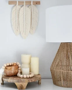 Lampada da tavolo MALEWA Corda di carta Naturale