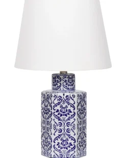Lampada da tavolo MARCELIN Porcellana Bianco/Blu
