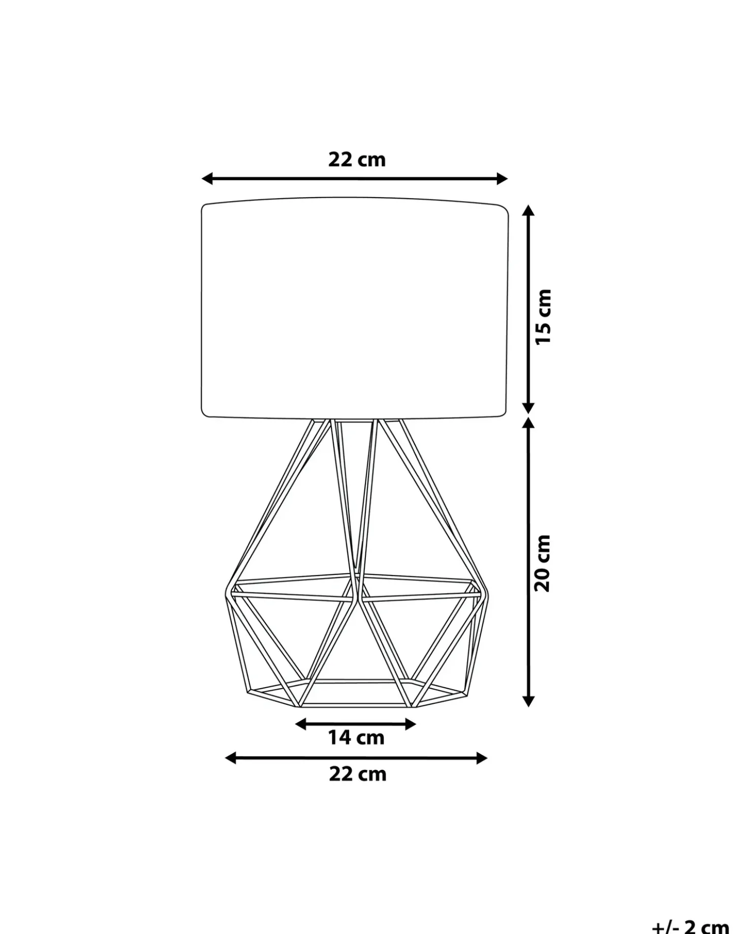 Lampada da tavolo MARONI Metallo Nero