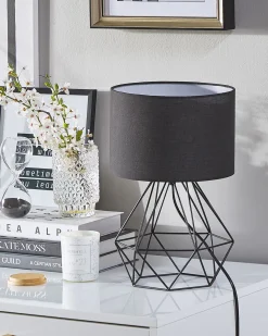Lampada da tavolo MARONI Metallo Nero