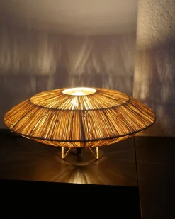Lampada da tavolo MENTIRI Vimini Naturale